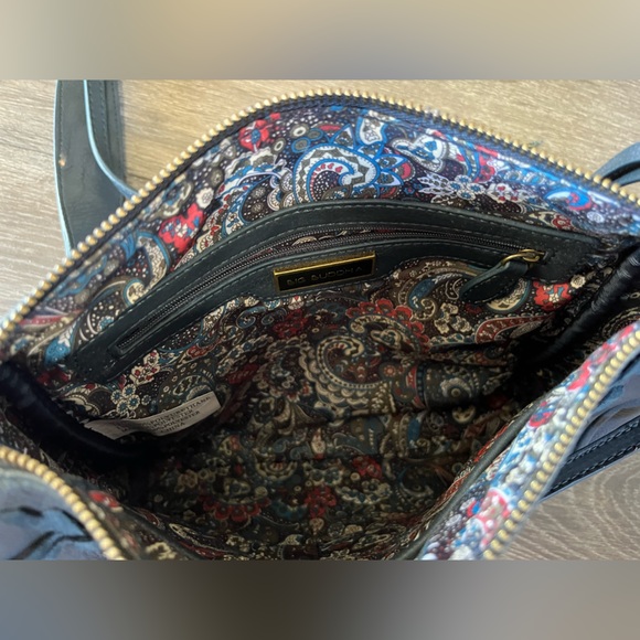 Big Buddha Dark Blue Crossbody bag with paisley interior - Picture 5 of 6